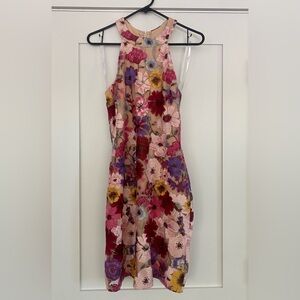 Unworn Floral Embroidered Dress - Size L